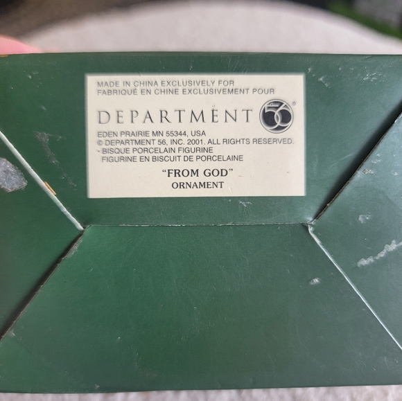 From God Snowbabies Dated 2002 Ornament - Picture 6 of 6